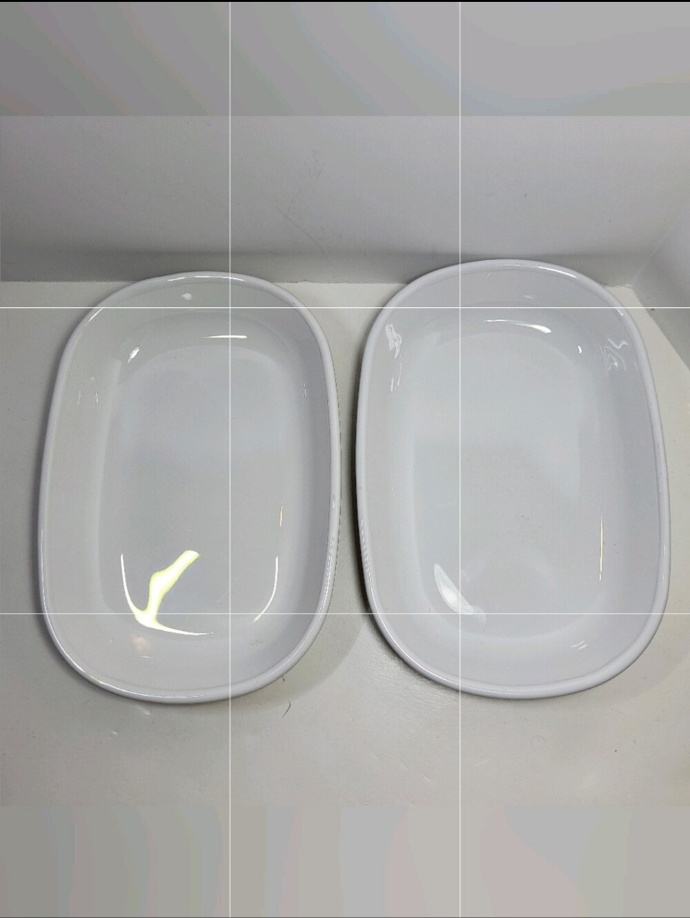 Corning Ware SIDEKICK DISHES Set of 2 P-140-B White 6.75"x4.5"x1"